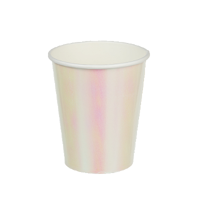 Copo de Papel Furta-Cor Branco 270Ml com 10 Un - Silver