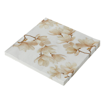 Guardanapo de Papel 33x33cm Floral Elegante com 20Un - Silver Plastic