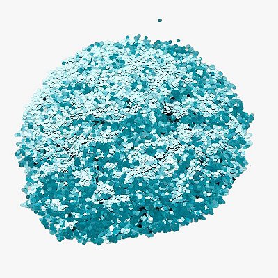 Confete Metalizado 2MM Azul Bebe 50 Gramas - Silver
