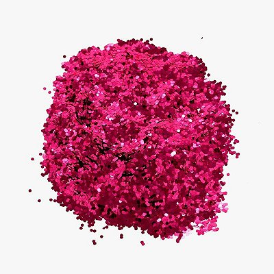 Confete Metalizado 2MM Pink 50 Gramas - Silver