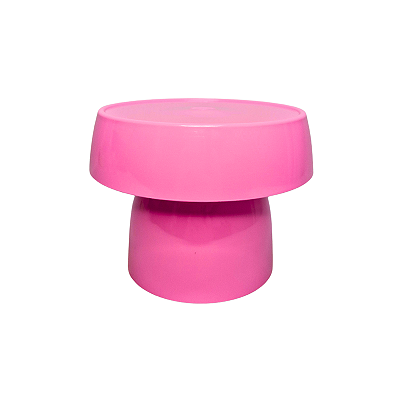 Boleira de Plástico Cogumelo Média Rosa Bebe 15,5 x 13,5 cm - NC Toys