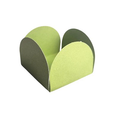 Porta Forminha Verde Oliva 4 Petálas 3.3x2.5x3.3cm com 50 Un - NC Toys