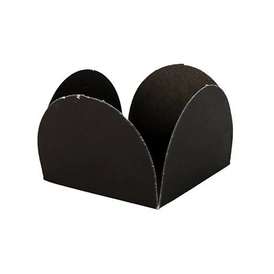 Porta Forminha Preto 3.3x2.5x3.3cm com 50 Un - NC Toys