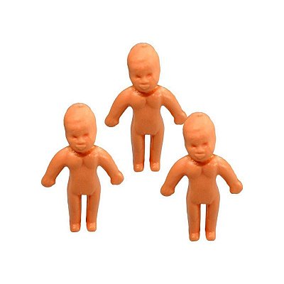 Mini Boneco de Plástico 5x3cm com 10 Unidades - NC Toys