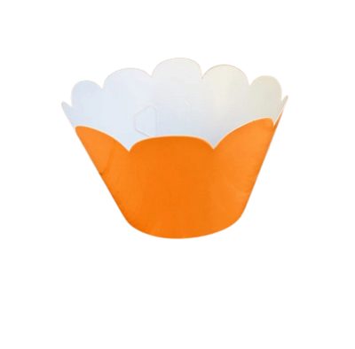 Saia de Cupcake Laranja com 12 Unidades - NC Toys