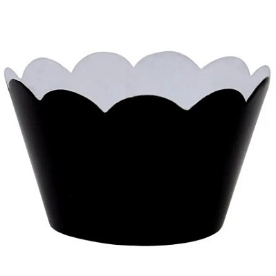 Saia de Cupcake Preto com 12 Unidades - NC Toys