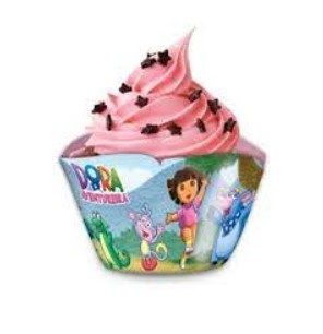 Porta Cupcake Dora Aventureira com 8 Unidades - Festcolor