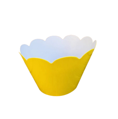 Saia de Cupcake Amarelo com 12 Unidades - NC Toys