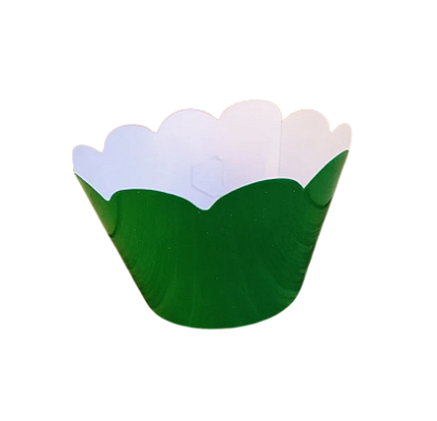 Saia de Cupcake Verde Bandeira com 12 Unidades - NC Toys