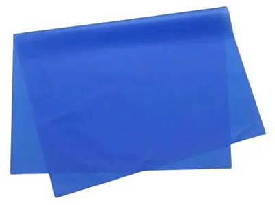 Papel de Seda Liso Azul Royal 49x69cm com 3 Folhas - Ref 235012 Cromus