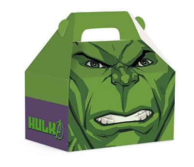 Caixa Maleta Kids Hulk 12x8x12cm com 10 Un - Cromus