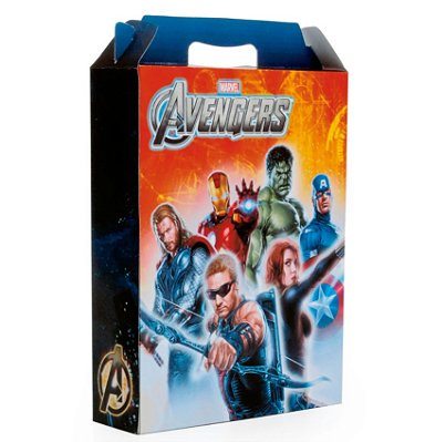 Caixa de Presente Maleta Avengers GG 25x7.5x32cm