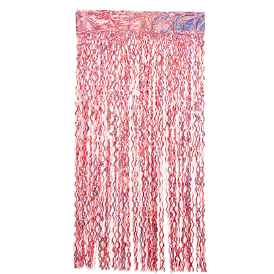 Cortina Decorativa Espiral 2x1mts Rose Gold - Silver