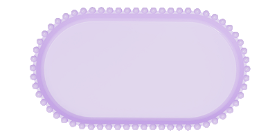 Bandeja Baixa Média Borda Perola Lilás Candy 25x14CM - Produfest