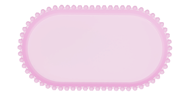 Bandeja Baixa Média Borda Perola Rosa Candy 25x14CM - Produfest