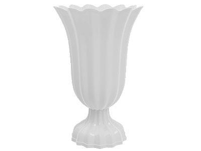 Vaso Plástico Branco 19x12cm - Produfest