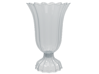 Vaso Plástico Cristal 19x12cm - Produfest