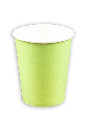 Copo de Papel Liso Verde Limão Citrus 270 Ml com 10 Un - Silver