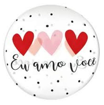 Balão Bolha Estampado Amo Você 20 Polegadas com 1 Unidade Cromus
