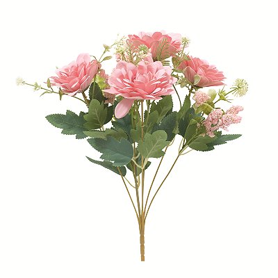 Buque de Flores Dalia e Complementos 34cm 4 Hastes - Ref 1093356 Cromus