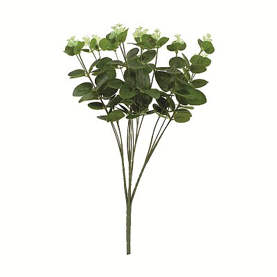Buque Eucalipto Verde 16 Hastes 45cm - Ref 1086843 Cromus