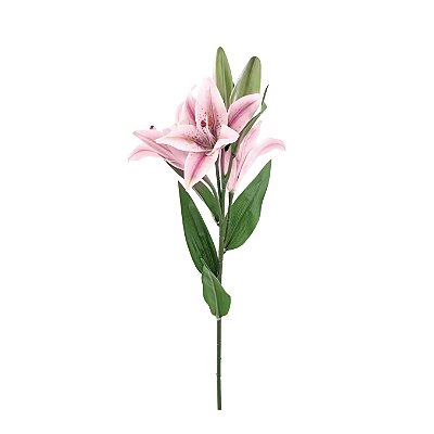 Buque de Lírio Rosa com 3 Hastes 68cm - Ref 1062254 Cromus