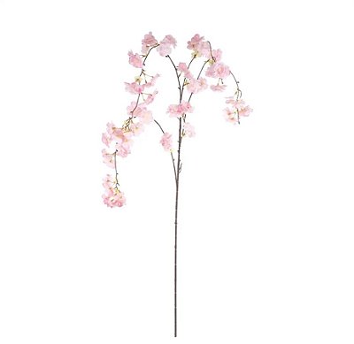 Galho Pendente Cerejeira Toque Real Rosa 136cm - Ref 1086562 Cromus