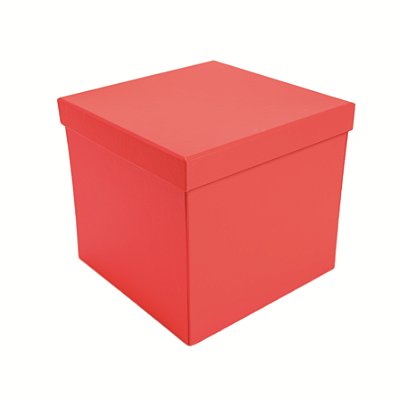 Caixa de Presente Quadrada com Abertura Total e Gaveta 20x20x18cm - Ref 39002131 Cromus