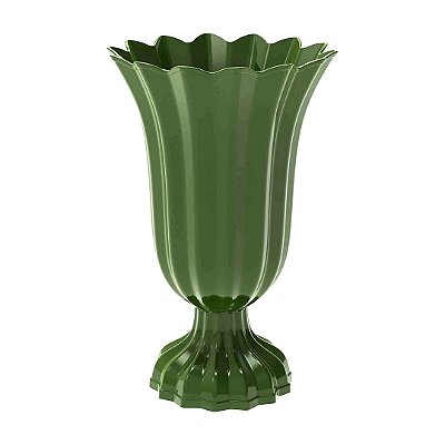 Vaso Plástico Verde Oliva 19x12cm - Produfest