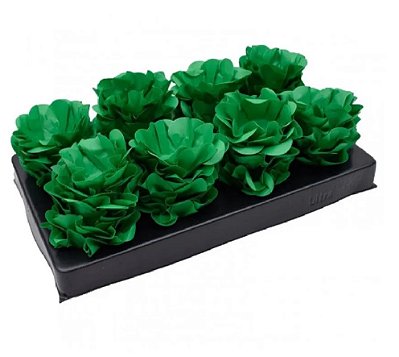 Forminha Para Docinhos Formato Flor Style Verde com 40 Un - Ref 3997.01 Ultrafest