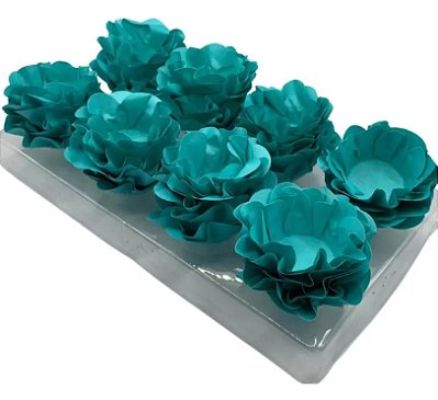 Forminha Para Docinhos Formato Flor Style Tiffany com 40 Un - Ref 4473.01 Ultrafest