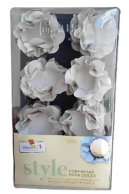 Forminha Para Docinhos Formato Flor Style Gelo com 40 Un - Ref 5628.01 Ultrafest