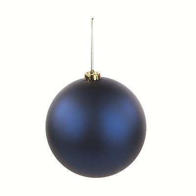 Bolas de Natal Tubo Azul Naval Fosca 8cm com 6 Un - Ref 1072357 Cromus