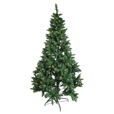Árvore de Natal Milão Verde 1200 Hastes Com 400 Led 240cm - Ref 1072955 CromusA