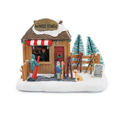 Cenário de Natal Loja de Sky 16x20x12cm com Luz - Ref 1053112 Cromus