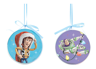 Bolas Acrílica com Aplique Interno Toy Story 12cm com 2 Un - Ref 1109056 Cromus