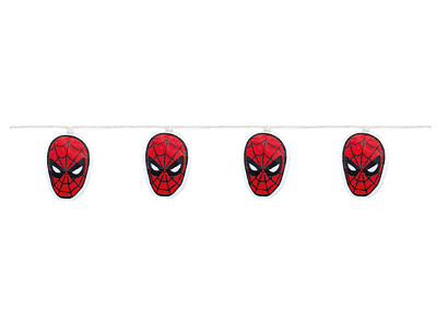 Cordão 10 Led Homem Aranha 165cm Luz Amarela - Natal Marvel - Ref 1026165 Cromus