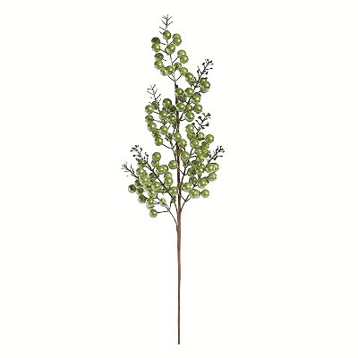 Galho de Berry Verde Metalizado 60cm - Ref 1069447 Cromus