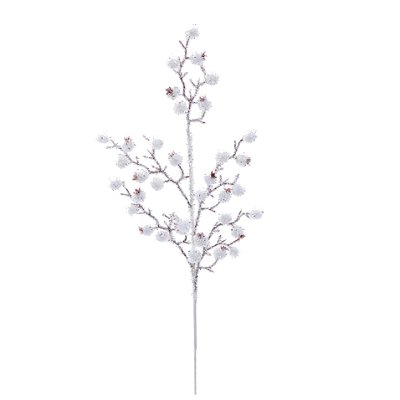 Galho Berry Branco Nevado 66x12cm - Ref 1101712 Cromus