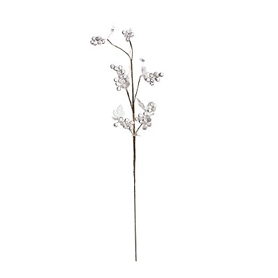 Galho Uvas de Cristal Incolor 55cm - Cristal Collection - Ref 1470651 Cromus