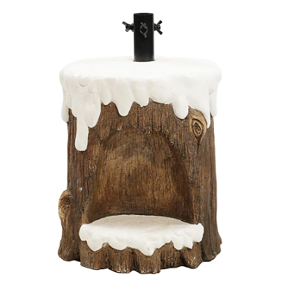 Base Para Árvore de Natal Tronco Nevado 44x32x31cm - Ref 3123260 Cromus