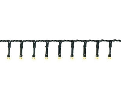 Cordão de Led 500 Lâmpadas Luz Amarela com Strobo Amarelo Fio Verde 20 Metros - Ref 1091935 Cromus