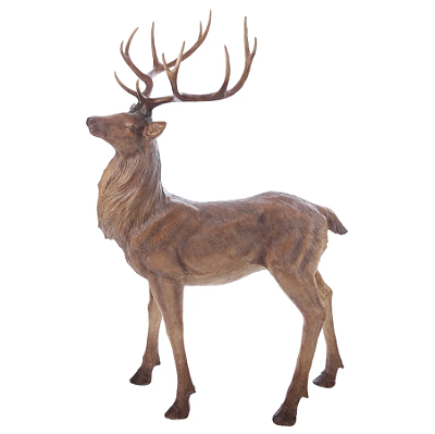 Rena Gigante de Resina Texturizada Marrom 156x106cm - Ref 3118771 Cromus