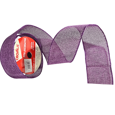 Fita Aramada de Juta Roxa 6,3cmx9,14m - Ref 3101468 Cromus