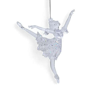 Enfeite Pendurar Bailarina de Acrilico com Glitter 15cm - Ref 1087685 Cromus