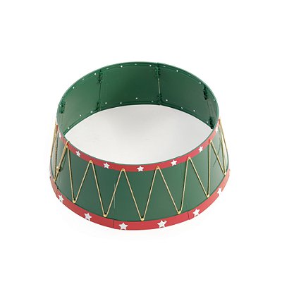 Saia Para Árvore Rígida Desmontável Trabalhada Verde e Vermelho 65cm - Ref 1042067 Cromus