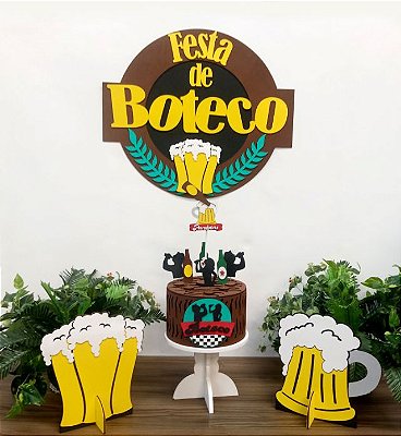 Kit Decoração de Festa Boteco Faça Fácil CIA DO EVA