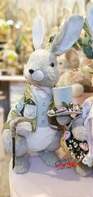 Coelho Decorativo Veludo Pistache 1010730 Cromus