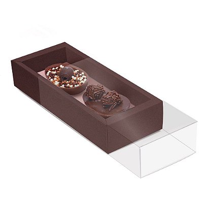 Caixa Luva Moldura Para Meio OVO C/6 UN Liso Marrom / Rose Gold Cromus 13003375