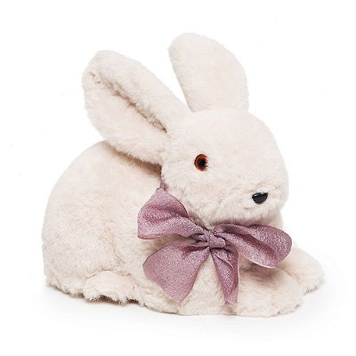 Coelho Deitado Pelo Macio Laço Uva M - 15cm x 10m x 20 cm - Linha Pão de Ló - Cromus 1826603